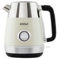 Чайник KITFORT КТ-633-3, 1,7 л, 2200 Вт, закрытый нагревательный элемент, термометр, пластик/металл,