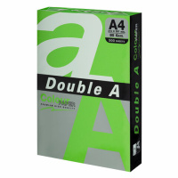 Цветная бумага для принтера Double A интенсив зеленая, А4, 500 листов, 80 г/м2