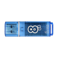 Флеш-накопитель Smartbuy Glossy Series 8Gb, 10/5 мб/с, голубой