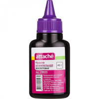 Штемпельная краска на водной основе Attache 45мл, фиолетовая