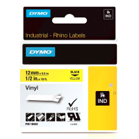 Лента для принтера этикеток Dymo Rhino 12мм х 5.5м, черный/желтый, пластик, S0718450