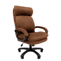 Кресло Chairman Home 505 Россия ткань Т-14 коричневый (черный пластик)