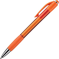 Ручка шариковая автоматическая Attache Happy синяя, 0.5мм, оранжевый корпус