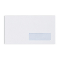 Конверт почтовый Ecopost Е65 белый, 110х220мм, 80г/м2, 1000шт, стрип, нижнее прав. окно