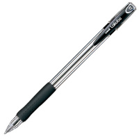 Ручка шариковая Uni Lakubo SG-100 черная, 0.7мм, прозрачный корпус