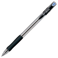 Ручка шариковая Uni Lakubo SG-100 черная, 0.5мм, прозрачный корпус