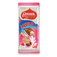 Шоколад Россия Щедрая Душа Клубника-печенье, 80г