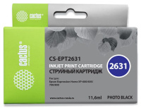 Картридж струйный Cactus CS-EPT2631 26XL фото черный (11.6мл) для Epson Expression Home XP-600/605/7
