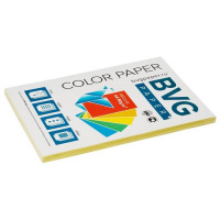 Цветная бумага для принтера Bvg медиум желтая, А4, 100 листов, 80г/м2