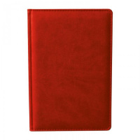 Ежедневник недатированный Attache Сиам красный, А5, 176 листов, искусственная кожа