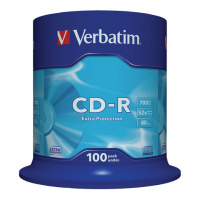 Диск CD-R Verbatim 700 Mb, 52х, 100шт/уп