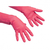 Перчатки резиновые Vileda Professional многоцелевые L, красные, 100751