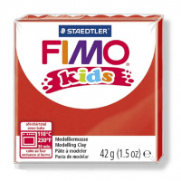 Полимерная глина Fimo Kids красная, 42г