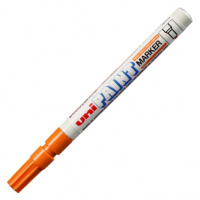 Маркер промышленный перманентный Uni Paint PX-21 оранжевый, 0.8-1.2мм, круглый наконечник