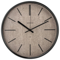 Часы настенные Troyka коричневые, d=30.5см, круглые, 77770743