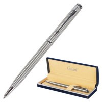 Шариковая ручка автоматическая Galant Arrow синяя, 0.7мм, хром корпус