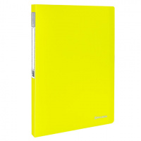 Файловая папка Brauberg Neon желтая, А4, на 20 вкладышей