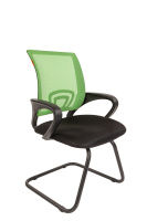 Кресло офисное Chairman 696 V ткань, светло-зеленая DW, черная TW, на полозьях
