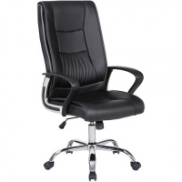Кресло офисное Brabix Forward EX-570 экокожа, черная, крестовина металл