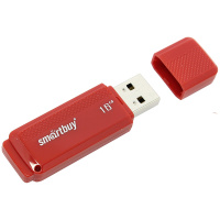 USB флешка Smart Buy Dock 16Gb, 15/5 мб/с, красный