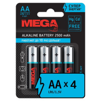 Батарейка Promega AA LR06, алкалиновая, 4шт/уп