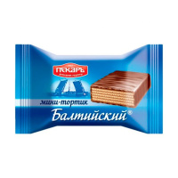 Конфеты Пекарь Балтийский мини-тортик шоколадный вафельный, 1кг