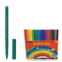 Фломастеры для рисования Centropen Rainbow Kids 18 цветов, смываемые