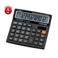 Калькулятор настольный Citizen CT-555N черный, 12 разрядов