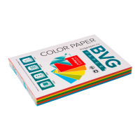 Цветная бумага для принтера Bvg интенсив 5 цветов, А4, 250 листов, 80г/м2