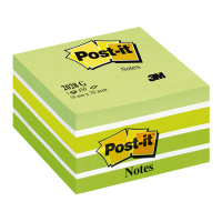 Блок для записей с клейким краем Post-It Classic зеленый, пастельный, 76х76мм, 450 листов, 2028-G