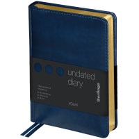 Ежедневник недатированный Berlingo xGold синий, А6, 160 листов, кожзам