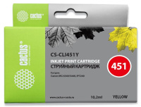 Картридж струйный Cactus CS-CLI451Y желтый