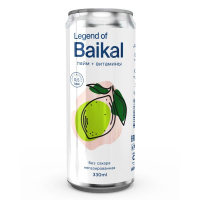 Напиток Legend Of Baikal лайм и витамины, без газа, 330мл