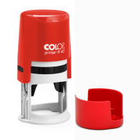 Оснастка для круглой печати Colop Printer d=40мм, красная, с крышкой
