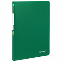 Файловая папка Brauberg Office зеленая, А4, 0.5мм, на 10 файлов
