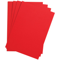 Цветная бумага Clairefontaine Etival color ярко-красный, 500х650мм, 24 листа, 160г/м2, легкое зерно