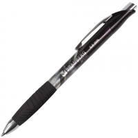 Ручка гелевая автоматическая Brauberg Metropolis Gel черная, 0.6мм, тонированный корпус