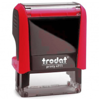 Оснастка для прямоугольной печати Trodat Printy 38х14мм, красная, 4911