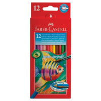Набор акварельных карандашей Faber-Castell Colour Pencils 12 цветов, с кисточкой, 114413