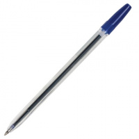 Шариковая ручка Attache Оптима синяя, 0.7мм, прозрачный корпус, РО20