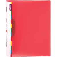Пластиковая папка с зажимом Attache Diagonal красная, А4, 17мм
