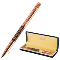 Шариковая ручка Galant Interlaken синяя, 0.7мм, золотистый корпус