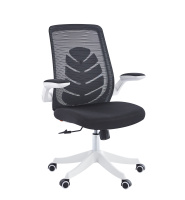Кресло офисное Chairman CH565, черный, белый пластик