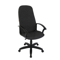 Кресло руководителя Helmi HL-E79 'Elegant' LTP, ткань серая, пиастра