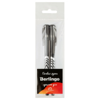 Набор гелевых ручек Berlingo 'G-Line' черная, 2шт.,  0,5мм, игольчатый стержень, пакет, европодвес