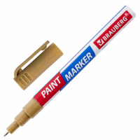Маркер-краска Brauberg Extra золотой, 1мм, улучшенная нитро-основа