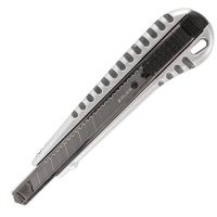 Канцелярский нож Brauberg Metallic 9мм, автофиксатор