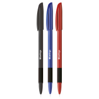 Шариковая ручка Berlingo Metallic Pro синяя, 0.7мм