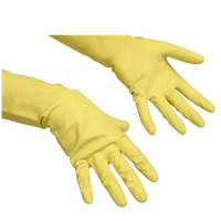 Перчатки резиновые Vileda Professional многоцелевые L, желтые, 100760