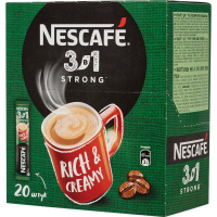 Кофе порционный Nescafe Strong, 20шт/уп, шоу-бокс